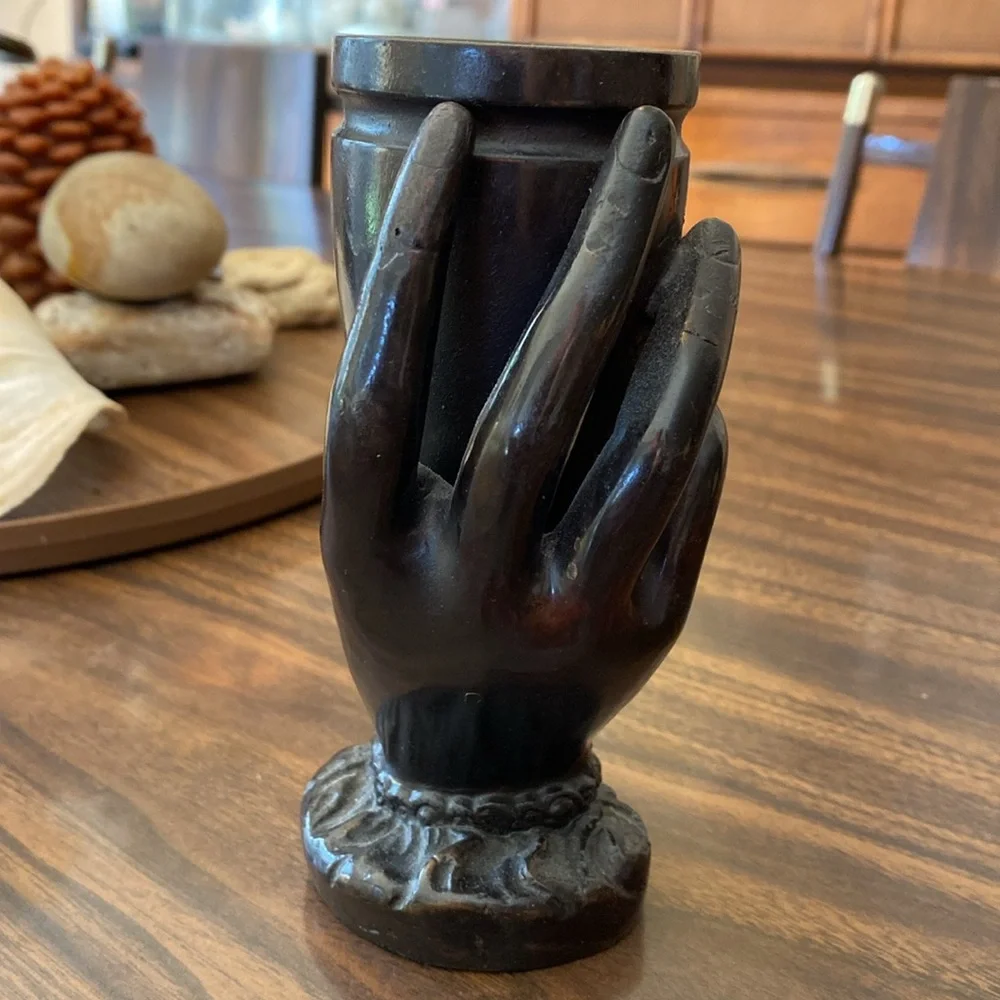 Iron Whimsey-gothic Funerary Hand Held Vase Decor - Picture 3 of 5